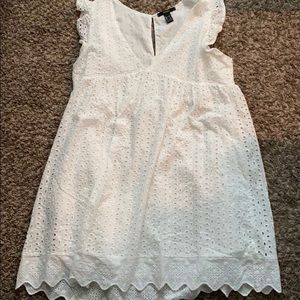 Eyelet white dress forever 21